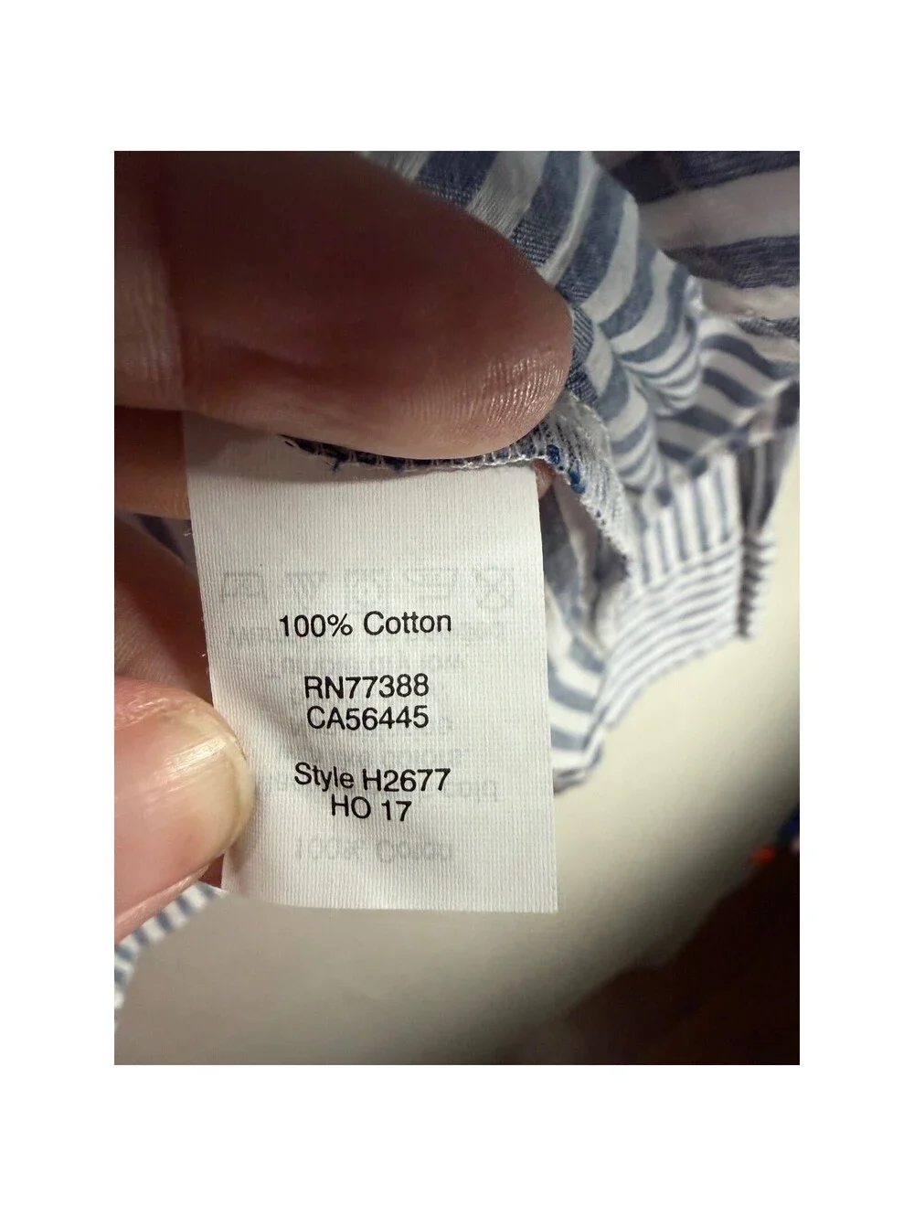 J.Crew Womens Blue White Striped Ruffle Front Cotton Blouse Small